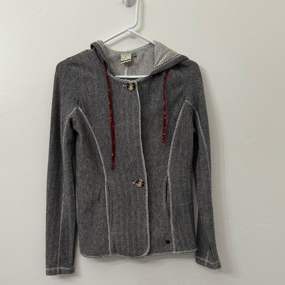 Fade By Bke French Terry feel Hooded Sweater Jacket Size XS
